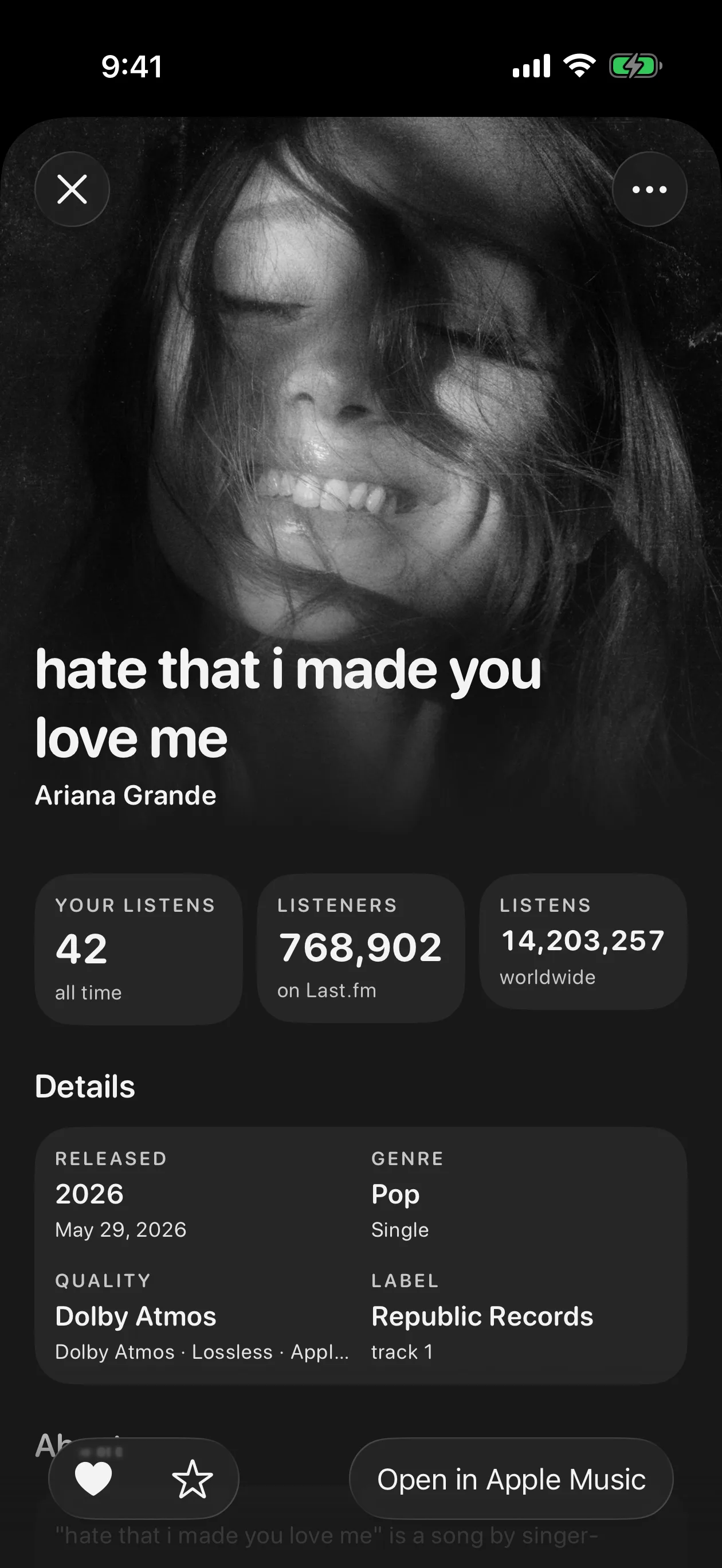 Rhiannon on iPad and iPhone: the page for heaven by Jennie, and the page for hate that i made you love me by Ariana Grande